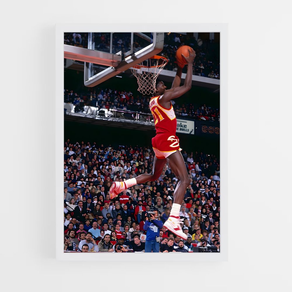 Poster Dominique wilkins réaliser – affiche Basketball (vue 3)